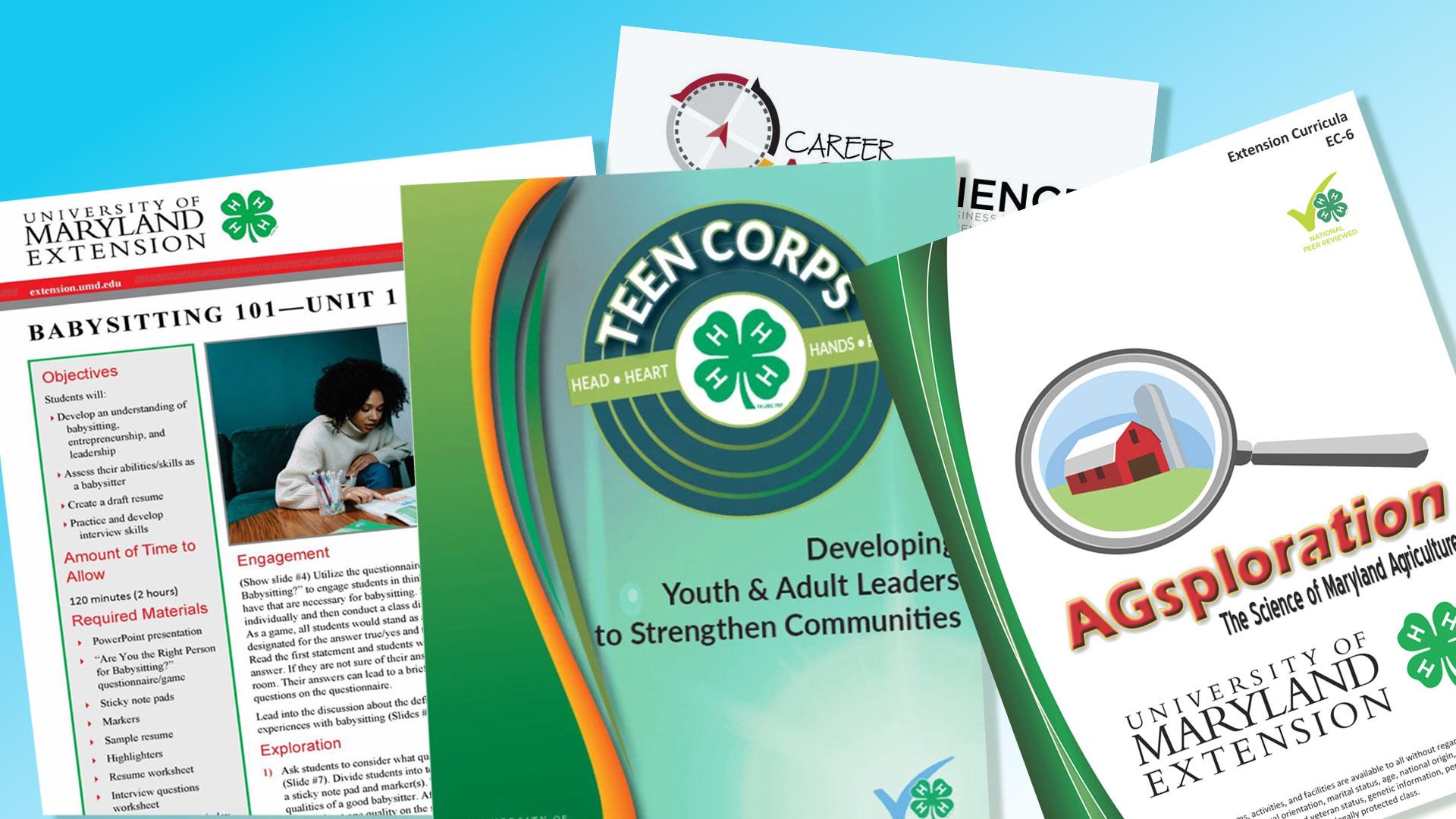 Babysitting Curriculum, Teen Corps, Agsploration, Careers in AgScience