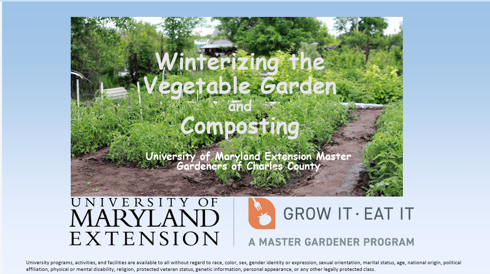 Winterizing the Vegetable Garden and Composting 
