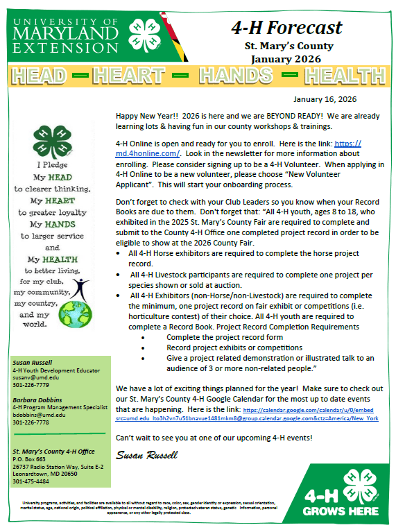 1-16-26 4h newsletter