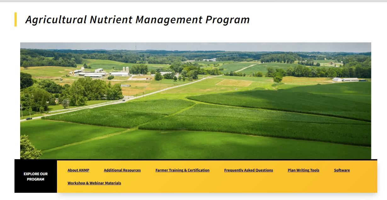 Image for Link to UME Ag Nutrient Management Program Website