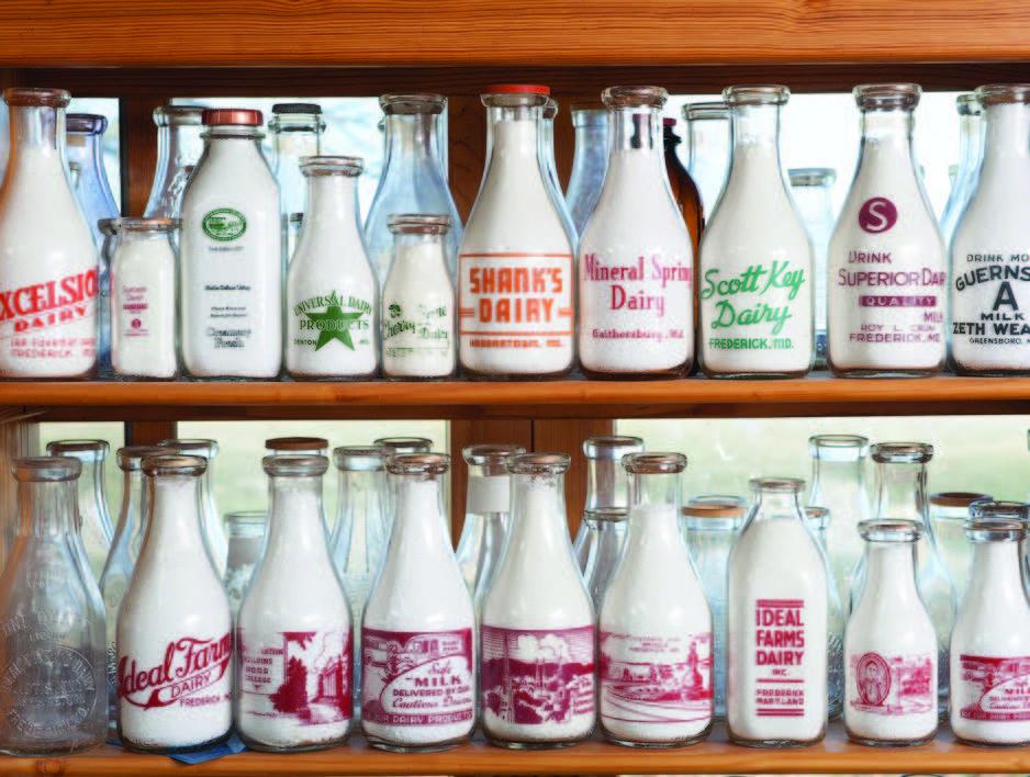 bottles of milk