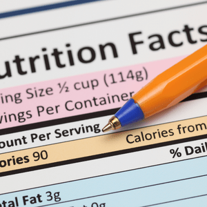 Plan, Shop and Eat Smart handout providing tips on how to use the nutrition facts label to make healthy choices.