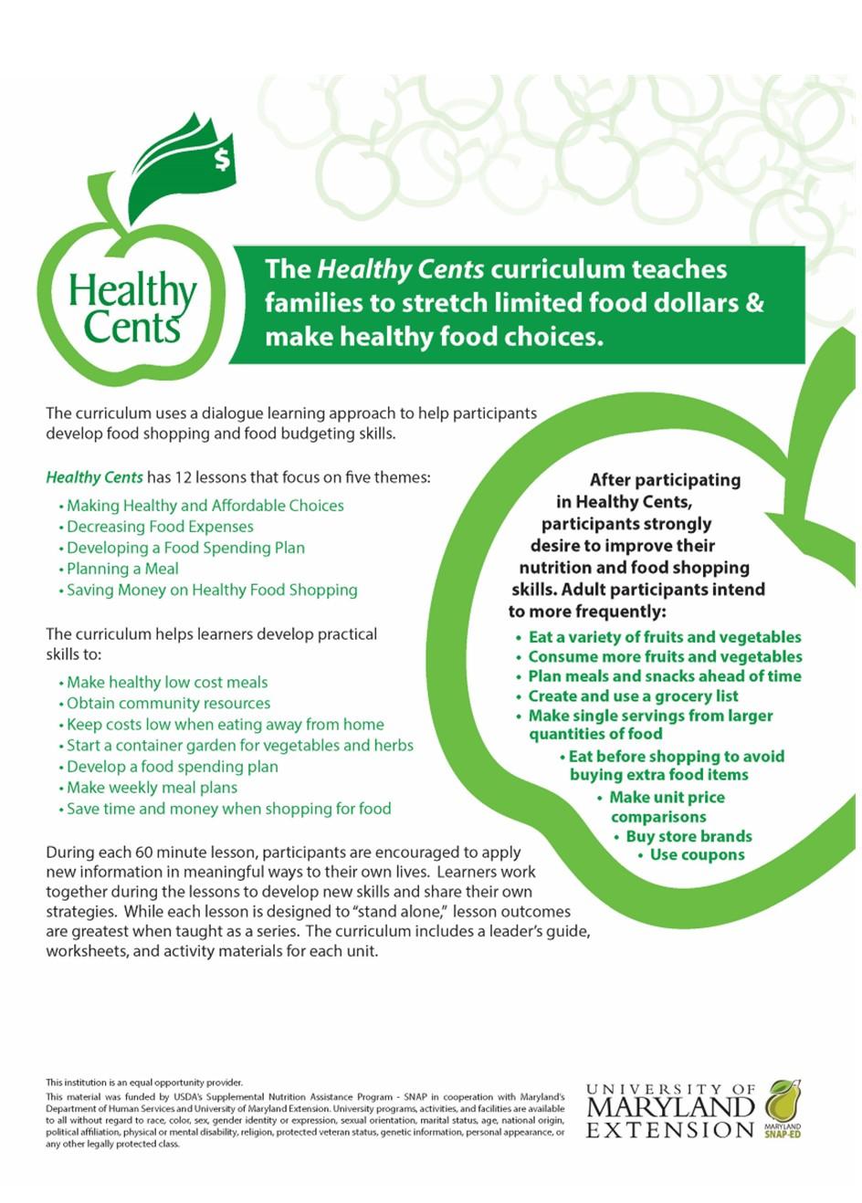 EC-4 Healty Cents Promotion Flyer