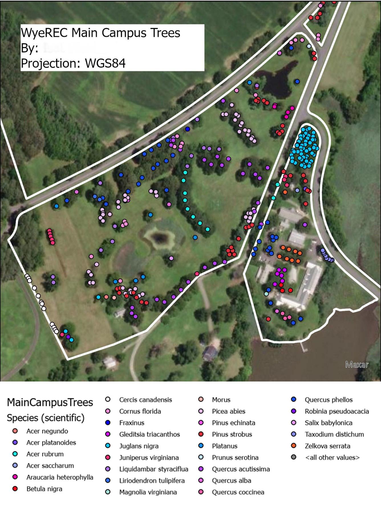 Data from assessment entered into GIS software for further analysis and display.