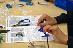 hands soldering