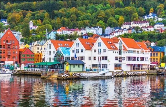 city on the water in Norway