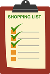 shopping list